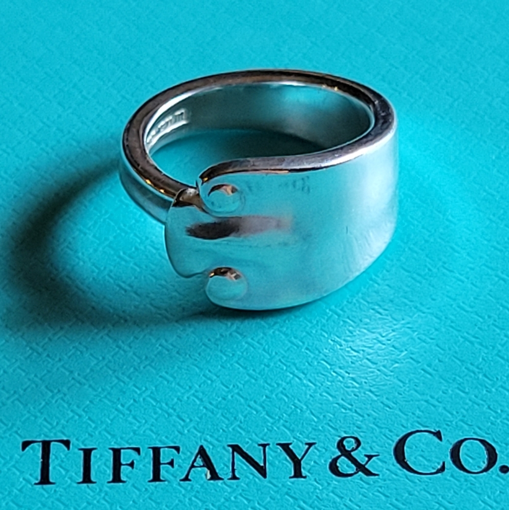 Tiffany & Co 1911 Flemish pattern Spoon Ring #63